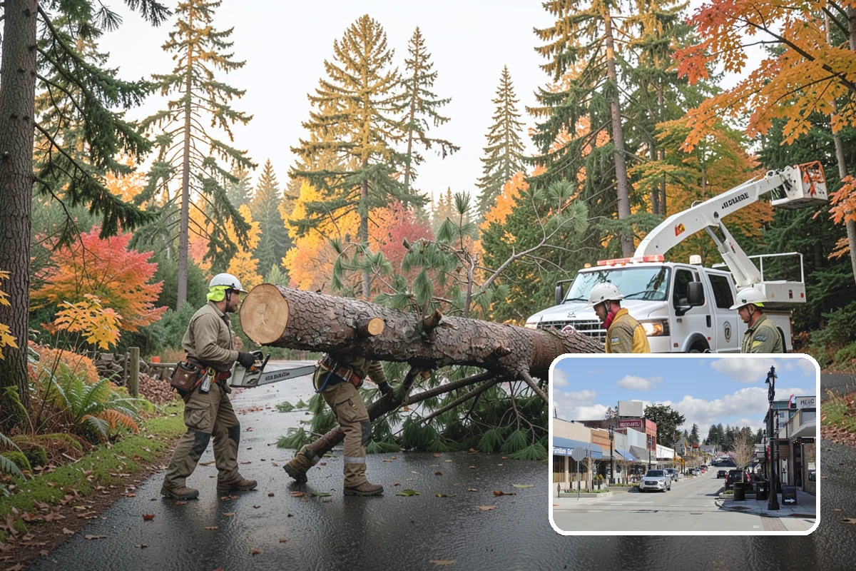 Privacy screen planting in Bothell, King County, WA - Restores and expands tree cover