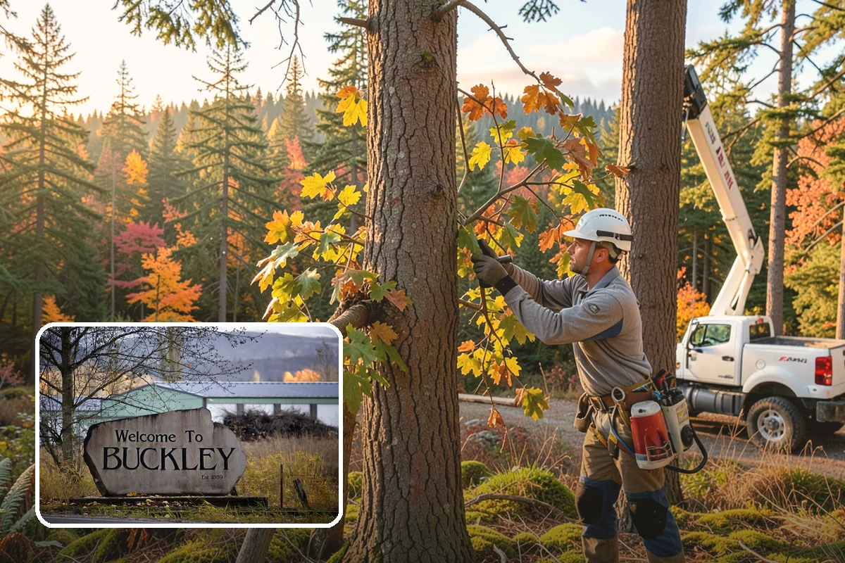 Privacy screen planting in Buckley, Pierce County, WA - Restores and expands tree cover