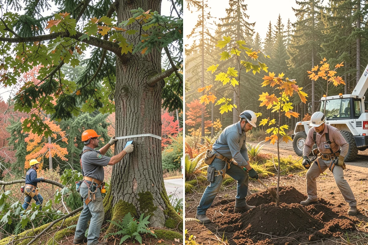 Privacy screen planting in Burien, King County, WA - Assess site conditions and select suitable species