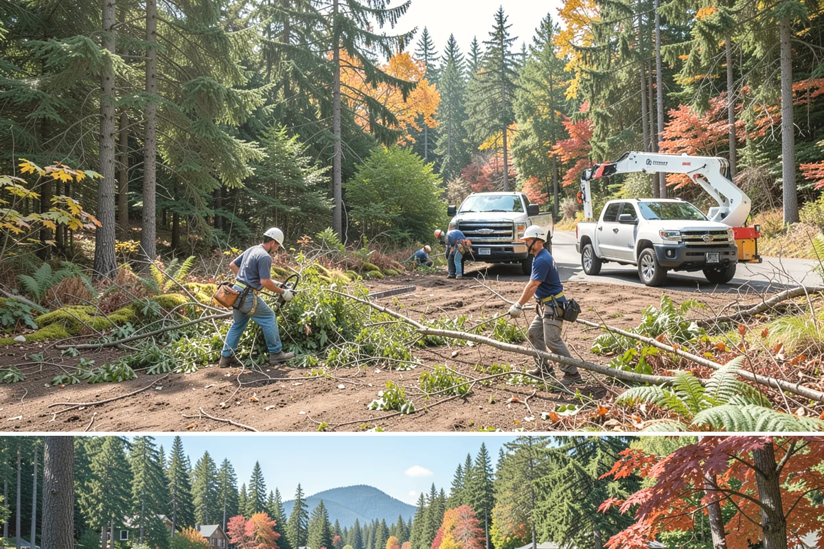 Privacy screen planting in Covington, King County, WA - Planting is best performed during dormant seasons or early spring in Puget Sound to ensure proper root establishment before...