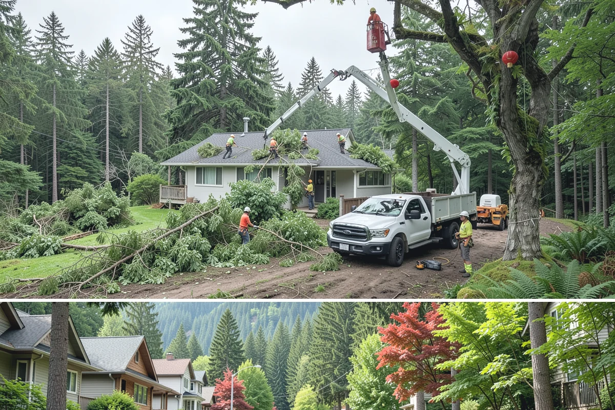 Privacy screen planting in Darrington, Snohomish County, WA - Planting is best performed during dormant seasons or early spring in Puget Sound to ensure proper root establishment before...