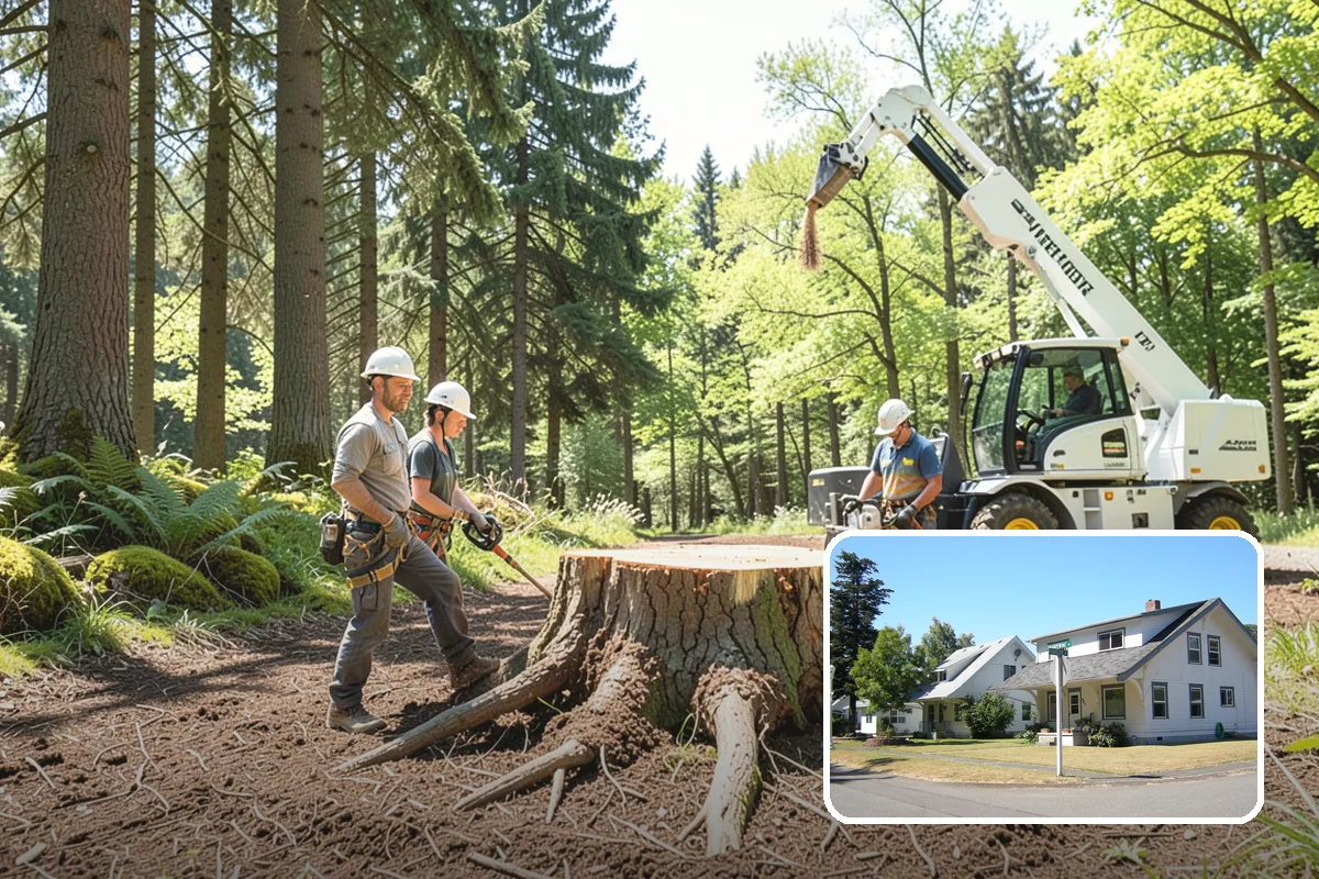 Privacy screen planting in DuPont, Pierce County, WA - Restores and expands tree cover