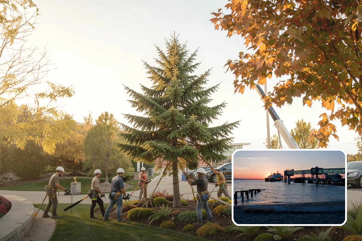 Privacy screen planting in Edmonds, Snohomish County, WA - Restores and expands tree cover