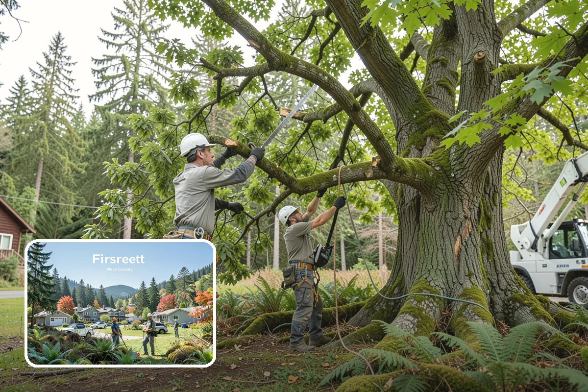 Privacy screen planting in Fircrest, Pierce County, WA - Restores and expands tree cover
