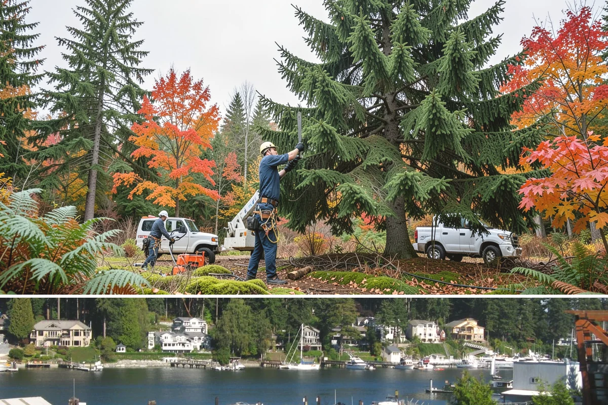Privacy screen planting in Gig Harbor, Pierce County, WA - Planting is best performed during dormant seasons or early spring in Puget Sound to ensure proper root establishment before...