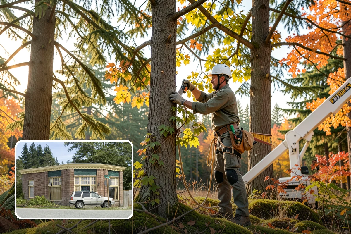 Privacy screen planting in Hamilton, Skagit County, WA - Restores and expands tree cover