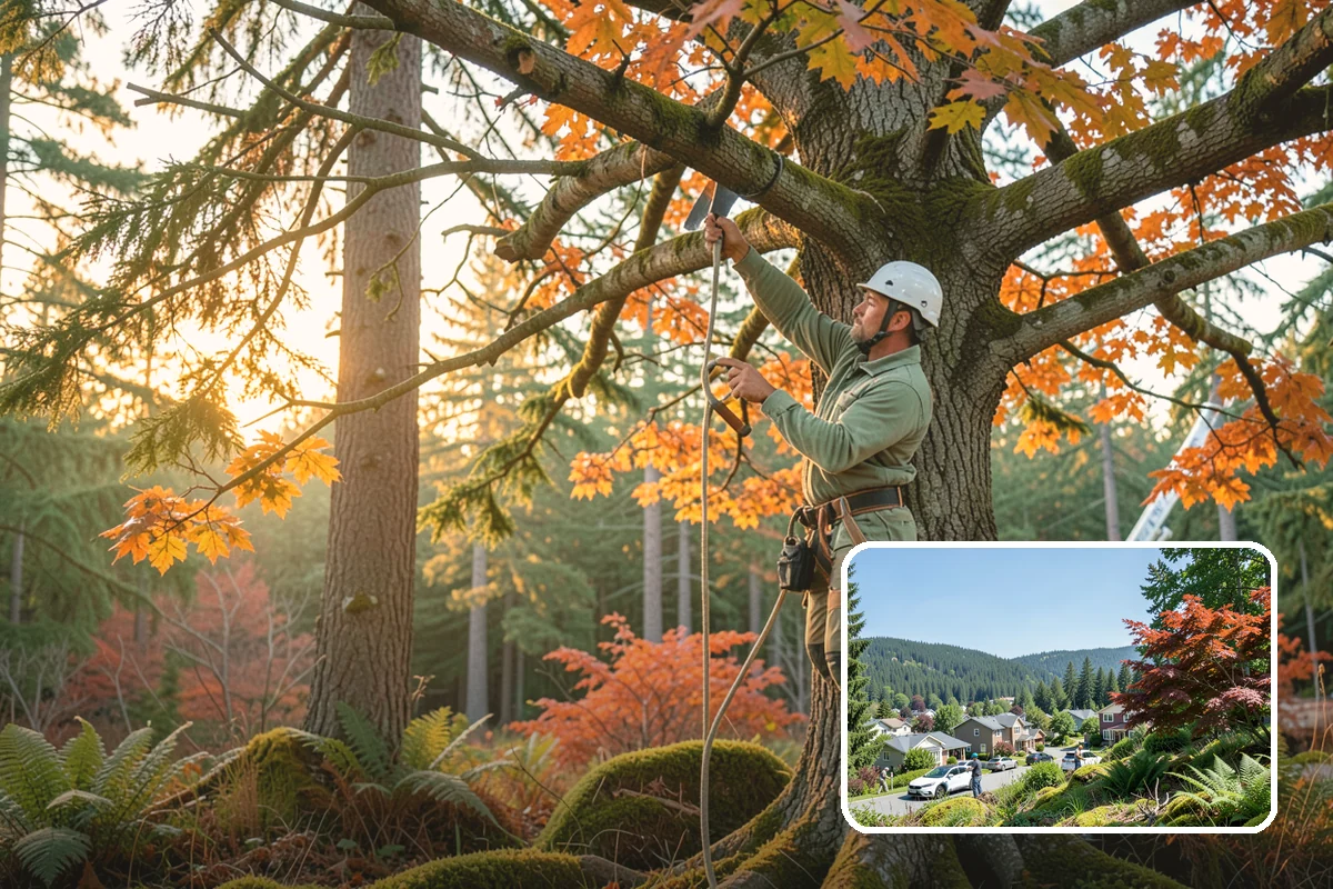 Privacy screen planting in Index, Snohomish County, WA - Restores and expands tree cover