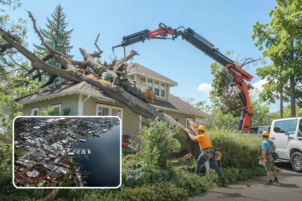 Privacy screen planting in Kirkland, King County, WA - Restores and expands tree cover