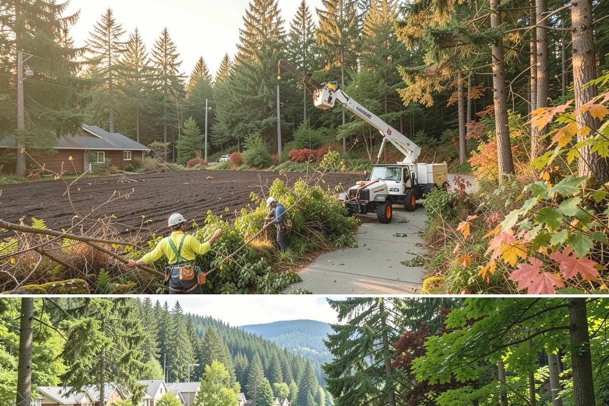 Privacy screen planting in Lake Forest Park, King County, WA - Planting is best performed during dormant seasons or early spring in Puget Sound to ensure proper root establishment before...