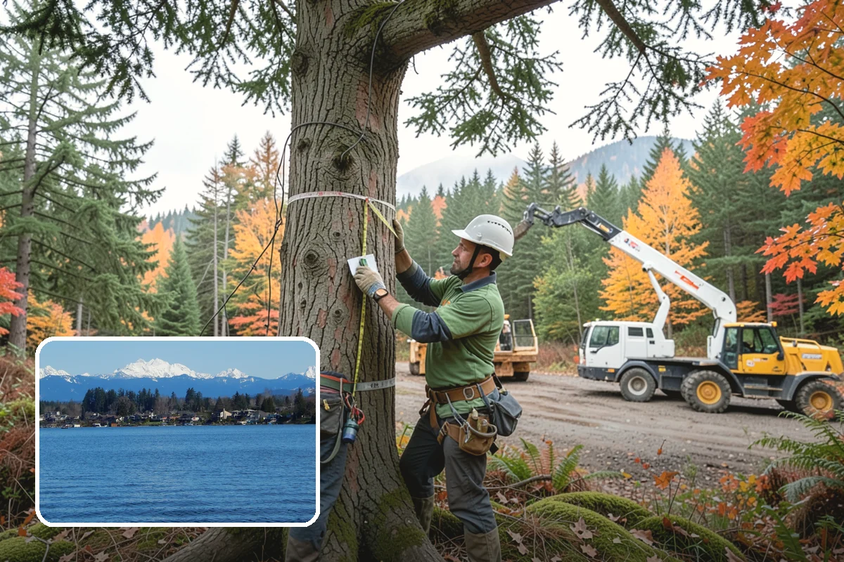 Privacy screen planting in Lake Stevens, Snohomish County, WA - Restores and expands tree cover