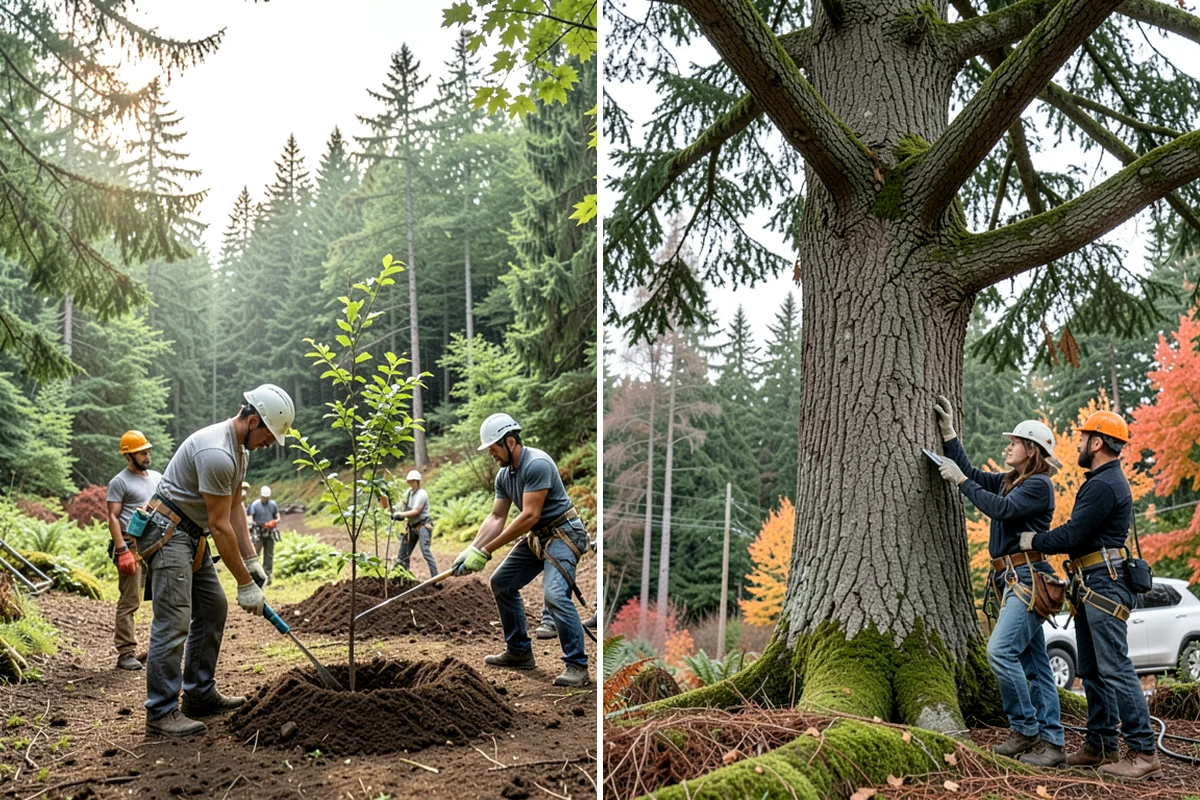 Privacy screen planting in Lakewood, Pierce County, WA - Assess site conditions and select suitable species