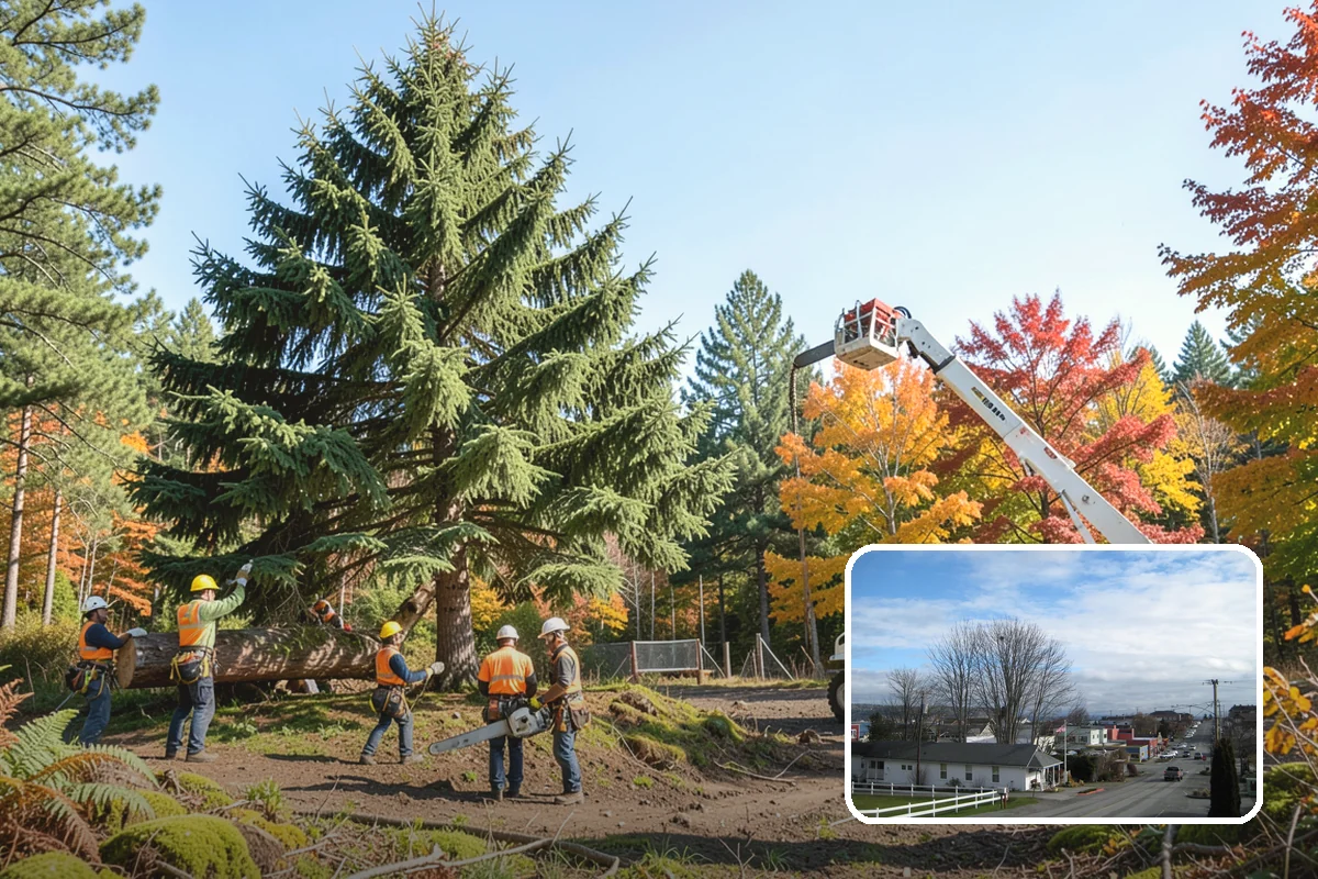 Privacy screen planting in Langley, Island County, WA - Restores and expands tree cover
