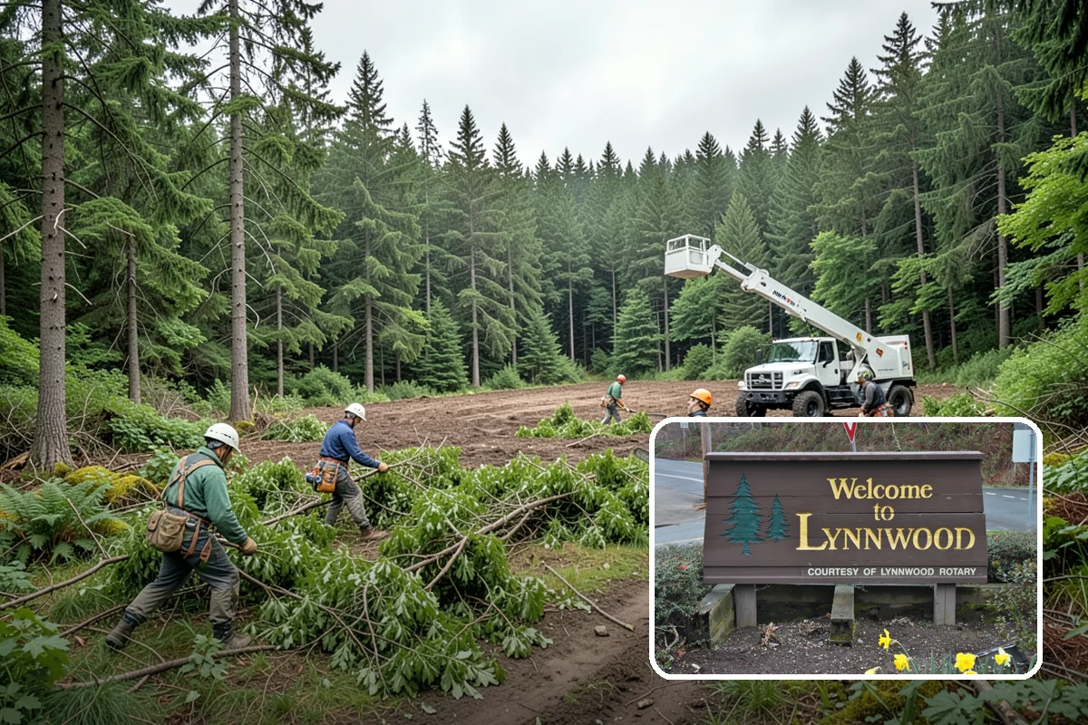 Privacy screen planting in Lynnwood, Snohomish County, WA - Restores and expands tree cover