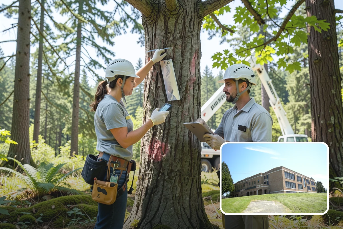 Privacy screen planting in Maple Valley, King County, WA - Restores and expands tree cover