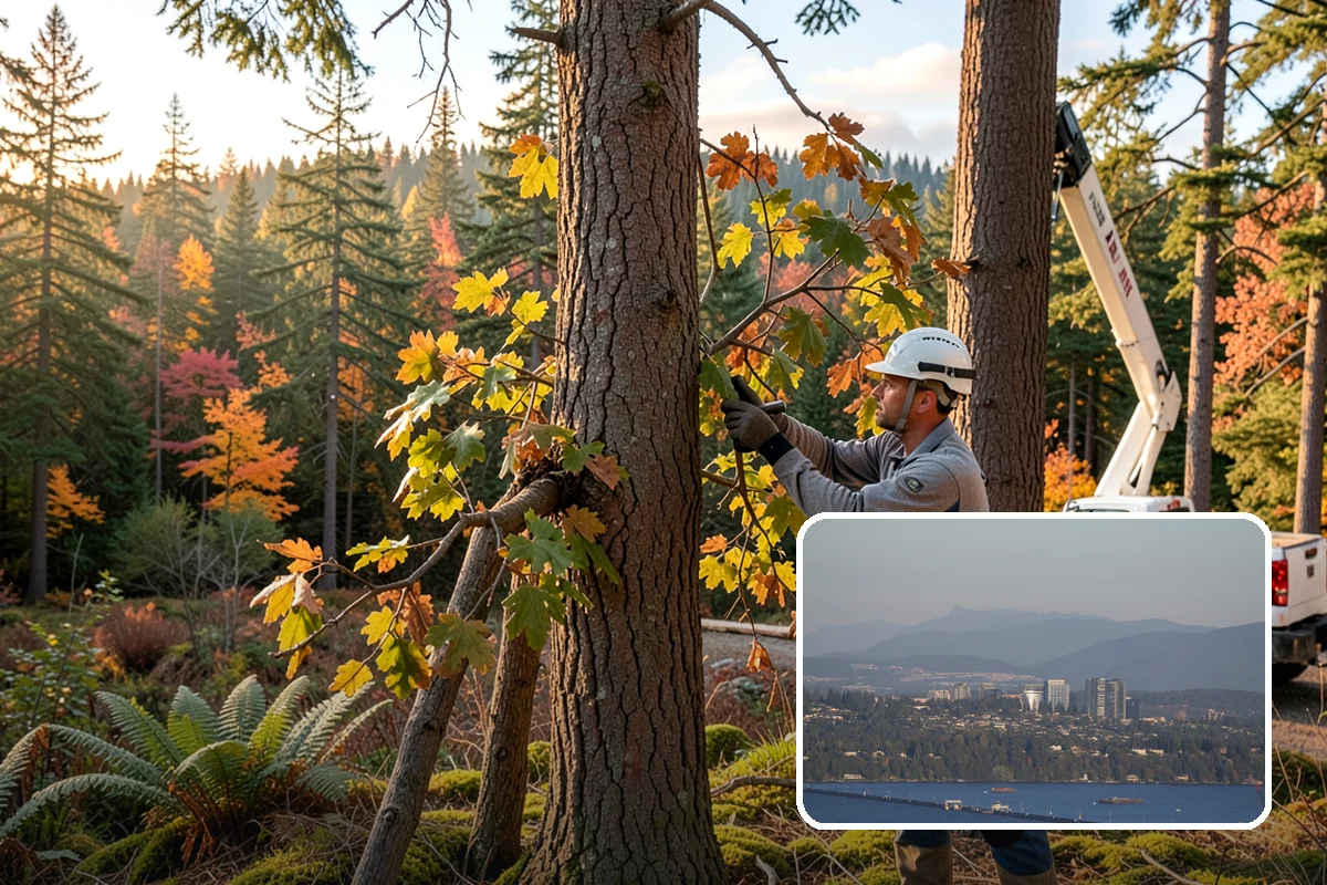 Privacy screen planting in Medina, King County, WA - Restores and expands tree cover