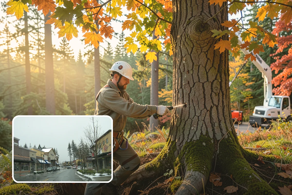 Privacy screen planting in Mill Creek, Snohomish County, WA - Restores and expands tree cover