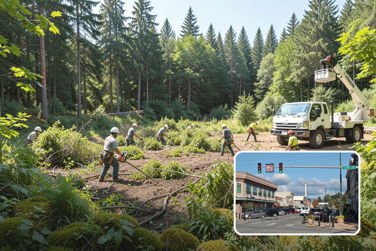 Privacy screen planting in Monroe, Snohomish County, WA - Restores and expands tree cover