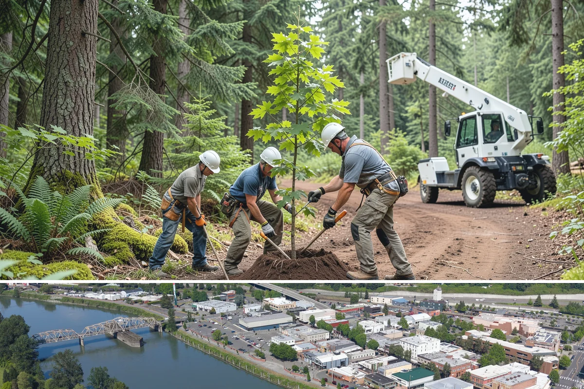 Privacy screen planting in Mount Vernon, Skagit County, WA - Planting is best performed during dormant seasons or early spring in Puget Sound to ensure proper root establishment before...