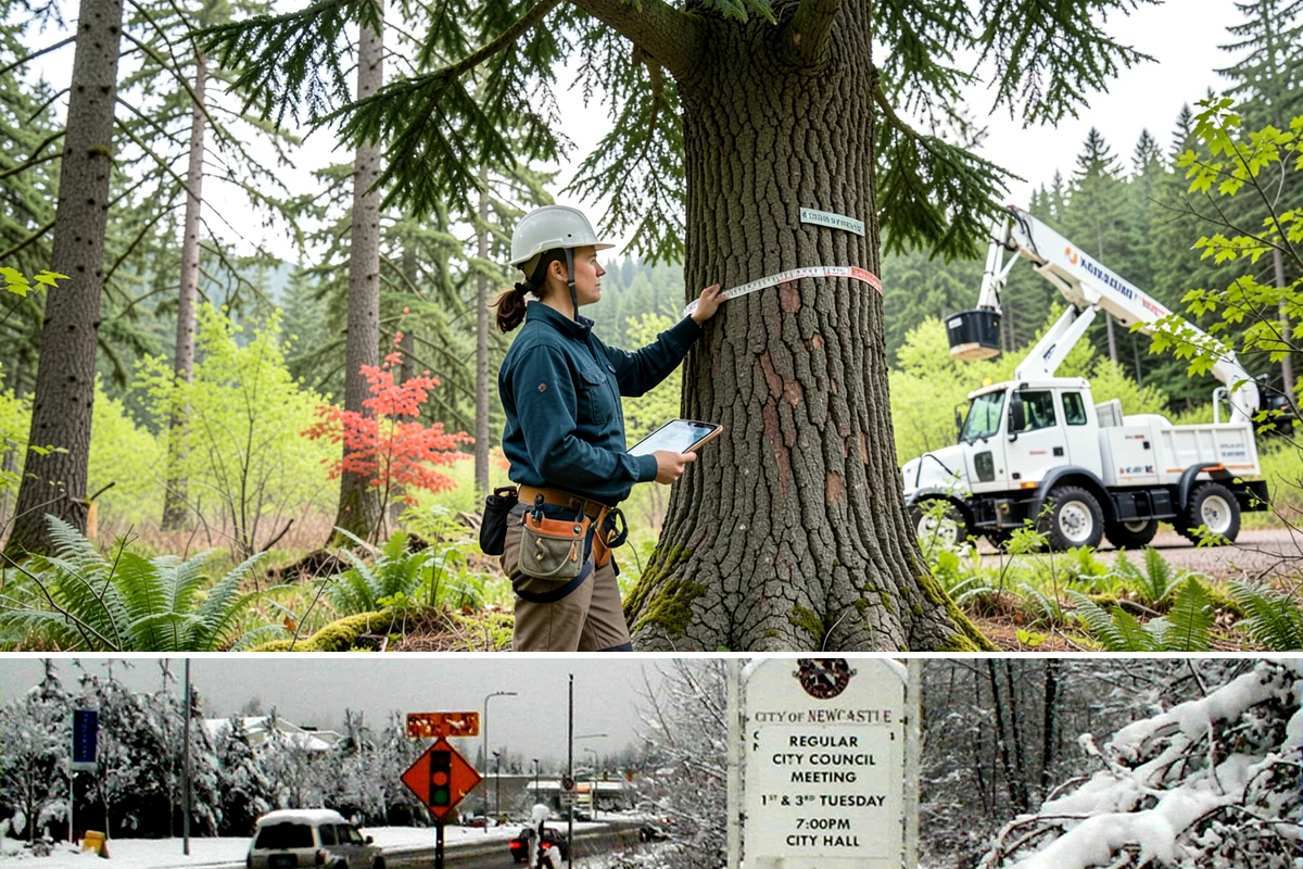 Privacy screen planting in Newcastle, King County, WA - Planting is best performed during dormant seasons or early spring in Puget Sound to ensure proper root establishment before...