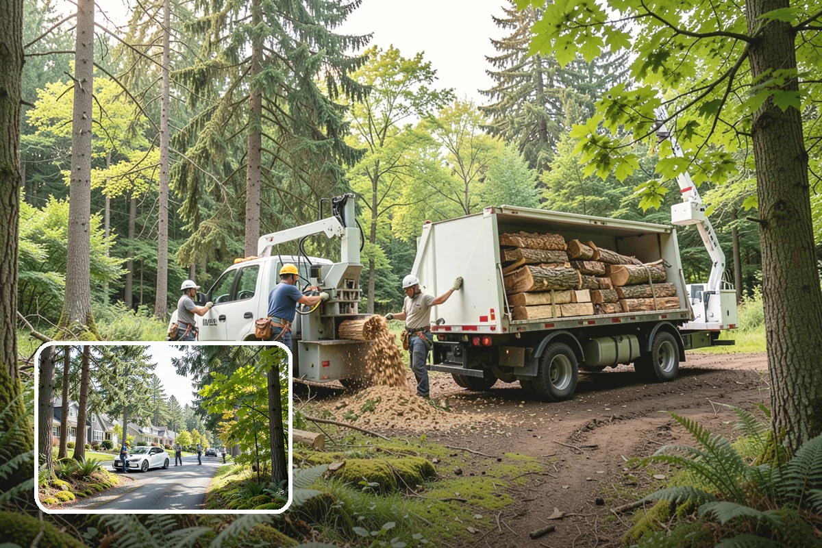 Privacy screen planting in Normandy Park, King County, WA - Restores and expands tree cover