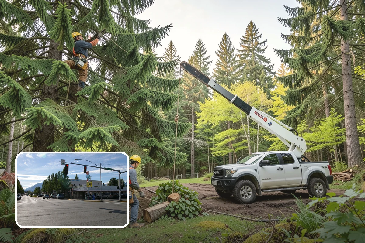 Privacy screen planting in North Bend, King County, WA - Restores and expands tree cover