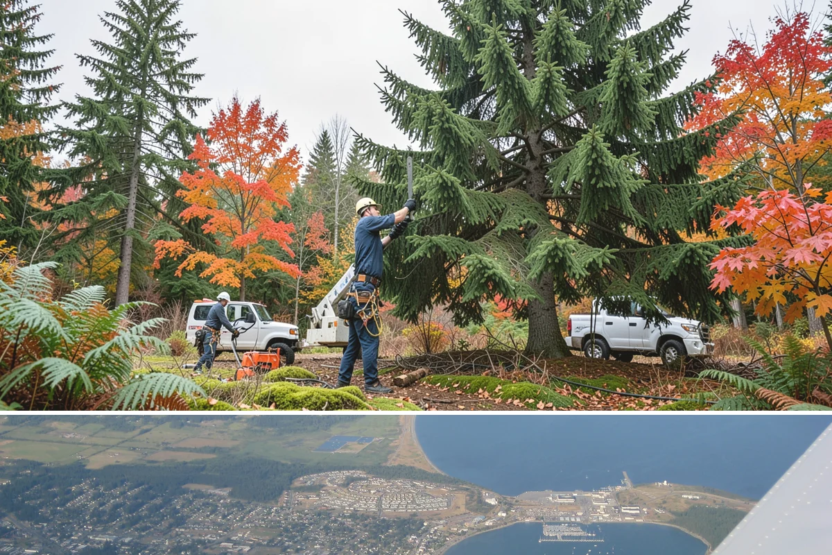 Privacy screen planting in Oak Harbor, Island County, WA - Planting is best performed during dormant seasons or early spring in Puget Sound to ensure proper root establishment before...