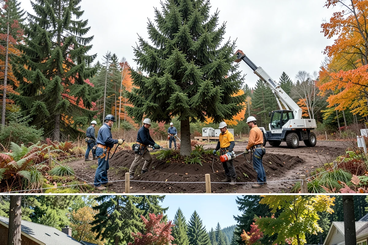 Privacy screen planting in Orting, Pierce County, WA - Planting is best performed during dormant seasons or early spring in Puget Sound to ensure proper root establishment before...