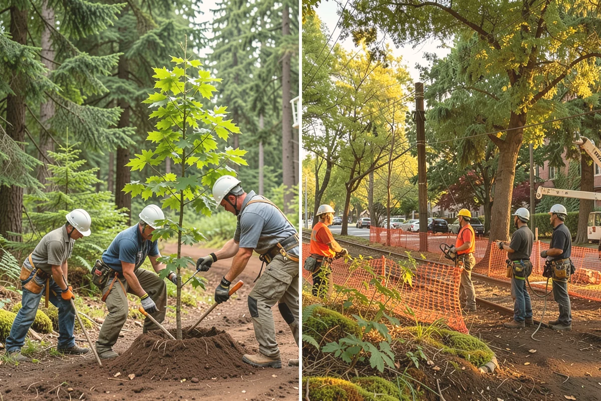 Privacy screen planting in Sammamish, King County, WA - Assess site conditions and select suitable species