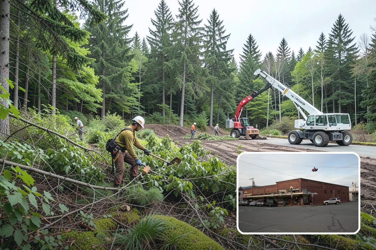 Privacy screen planting in Sedro-Woolley, Skagit County, WA - Restores and expands tree cover