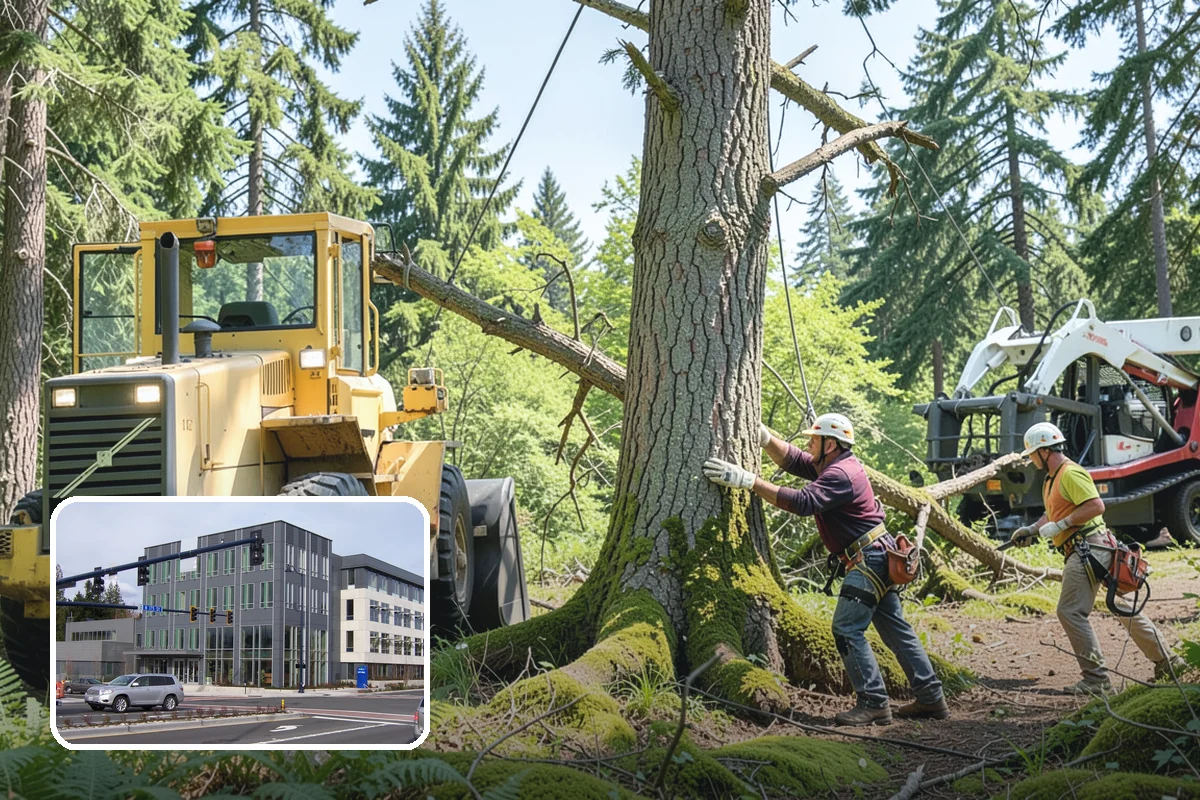 Privacy screen planting in Shoreline, King County, WA - Restores and expands tree cover