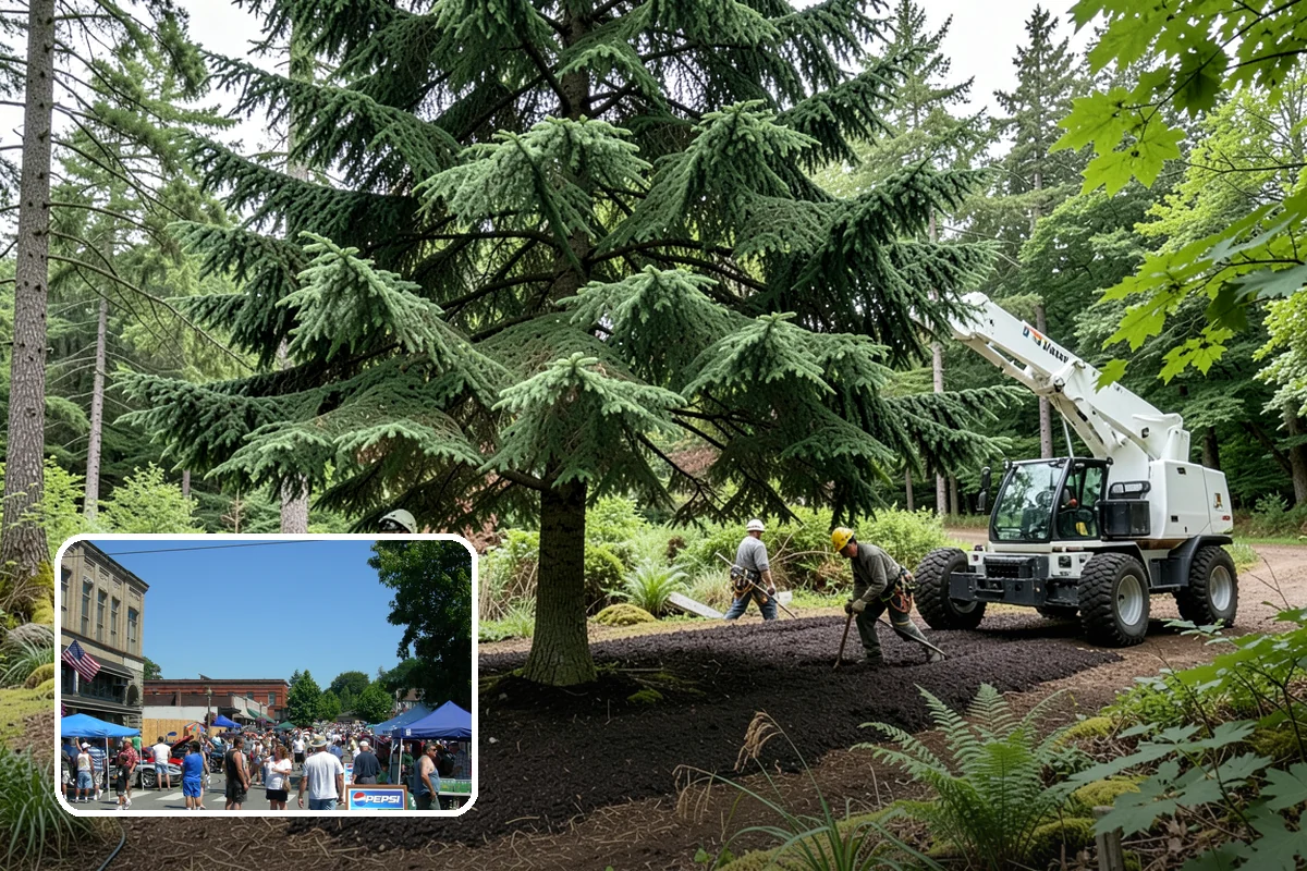 Privacy screen planting in Snohomish, Snohomish County, WA - Restores and expands tree cover