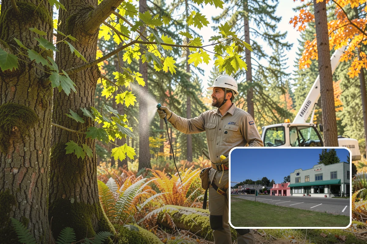 Privacy screen planting in Snoqualmie, King County, WA - Restores and expands tree cover
