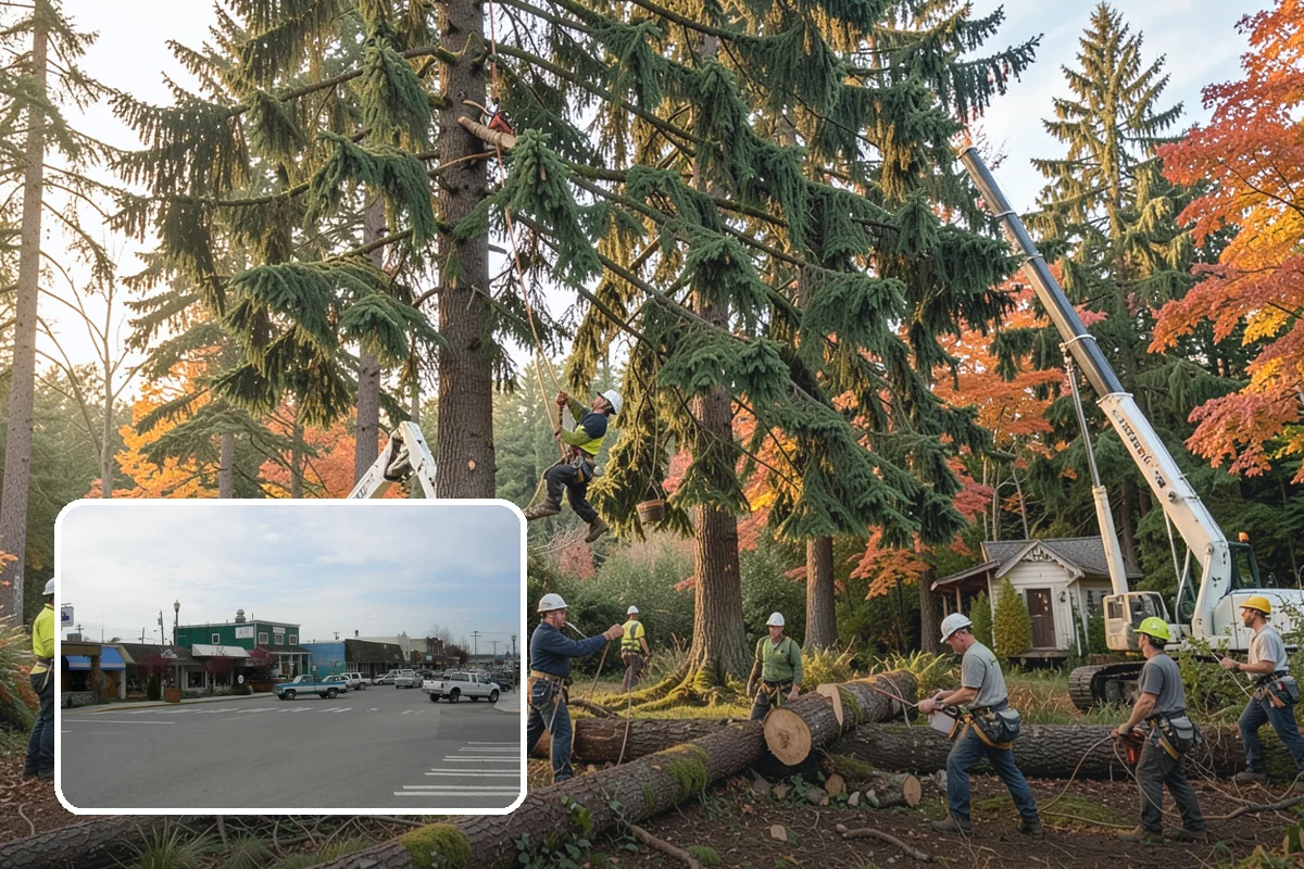 Privacy screen planting in Stanwood, Snohomish County, WA - Restores and expands tree cover