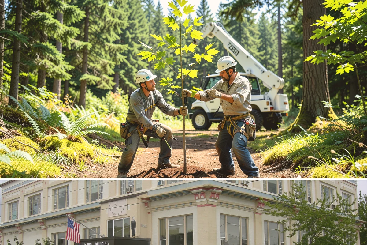 Reforestation planting in Anacortes, Skagit County, WA - Planting is best performed during dormant seasons to minimize stress on trees in the Puget Sound climate, though specific timing...