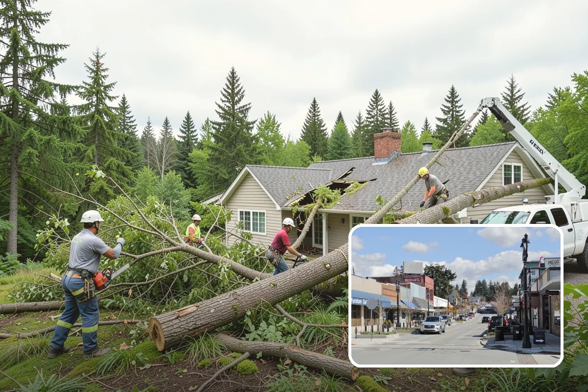 Reforestation planting in Bothell, King County, WA - Restores and expands tree cover