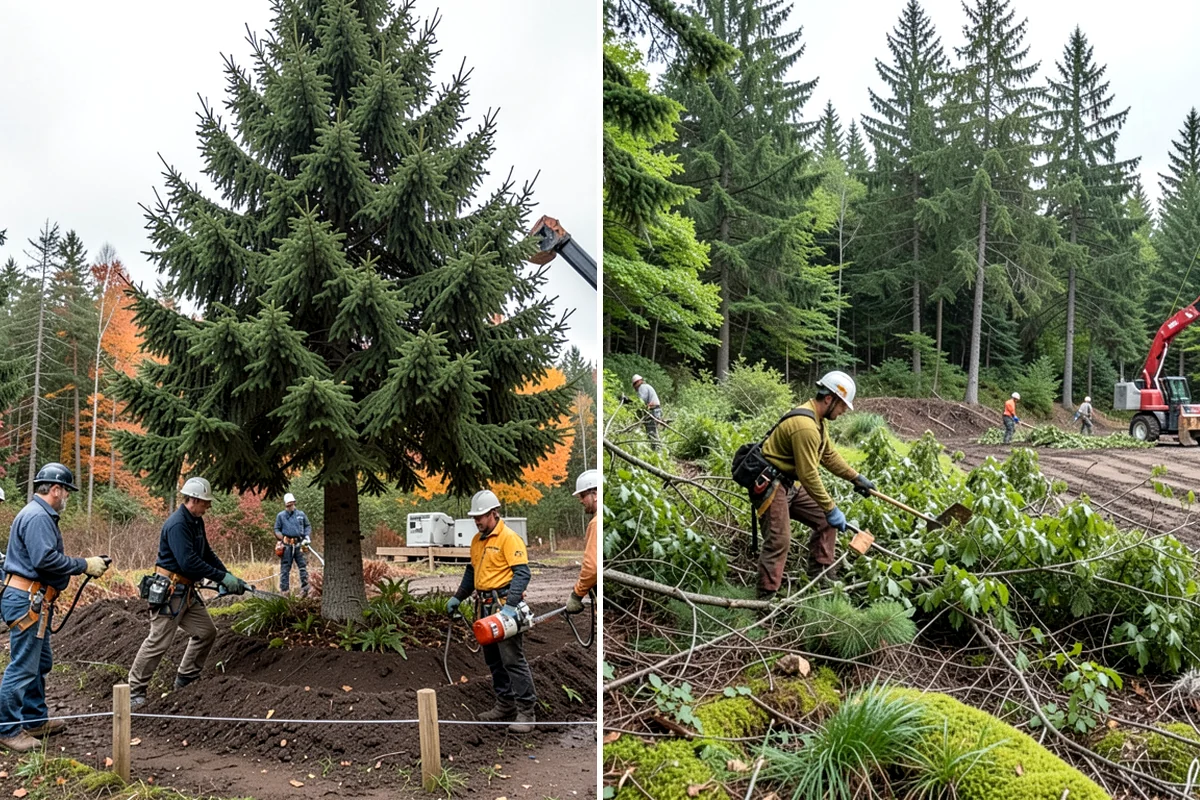 Reforestation planting in Concrete, Skagit County, WA - Assess site conditions and select suitable species