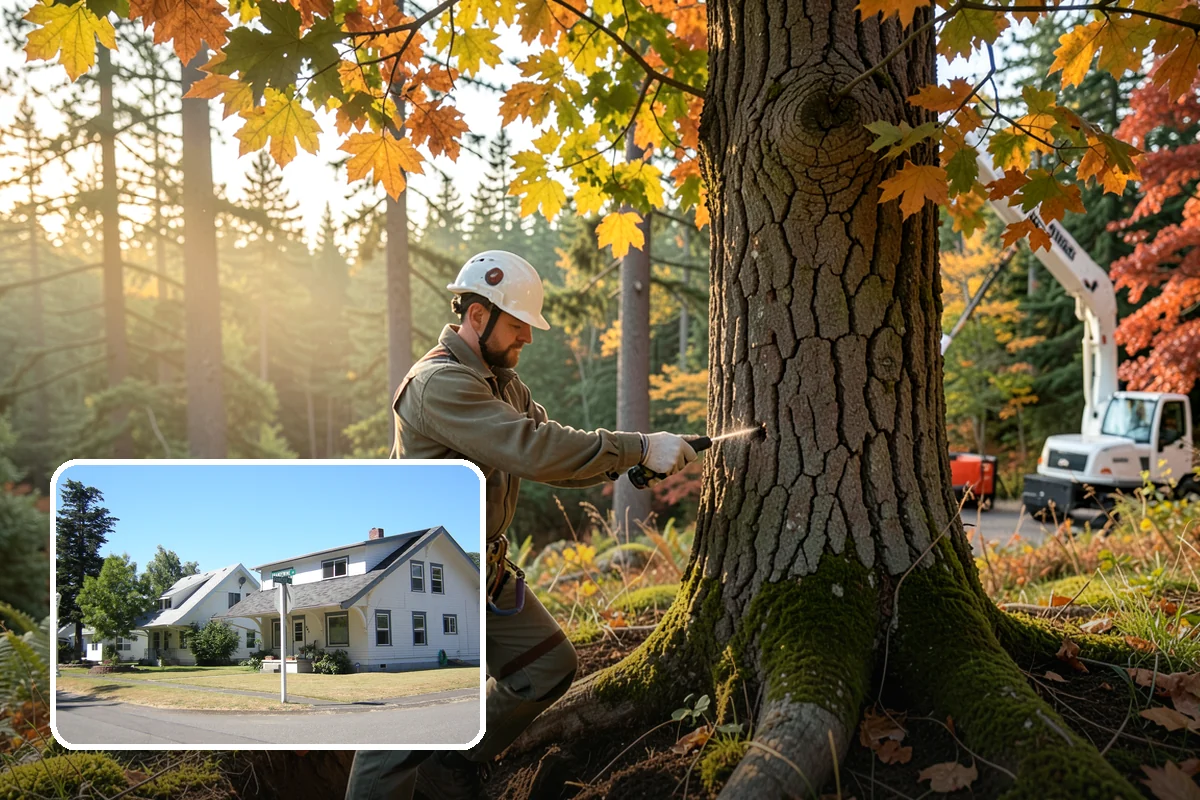 Reforestation planting in DuPont, Pierce County, WA - Restores and expands tree cover