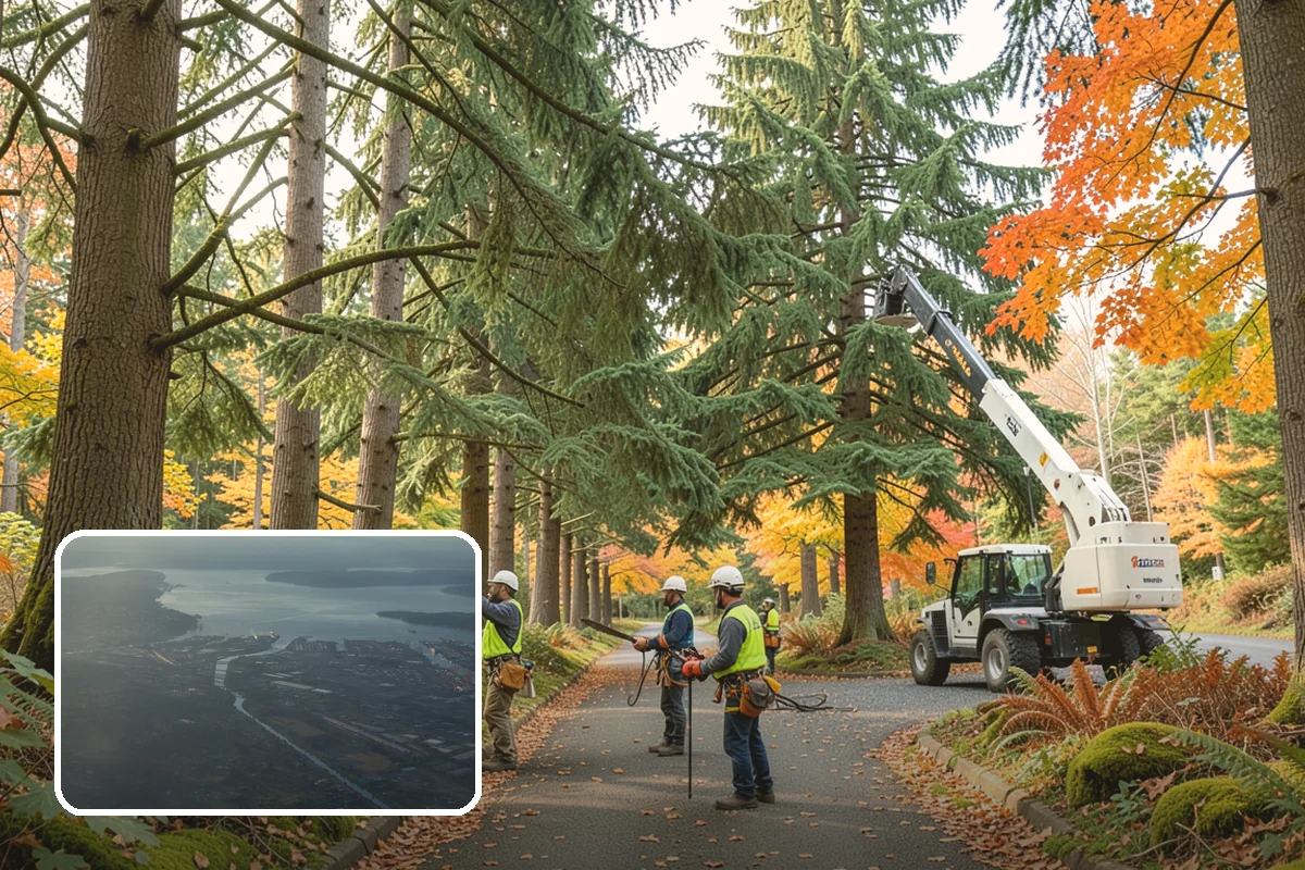 Reforestation planting in Fife, Pierce County, WA - Restores and expands tree cover