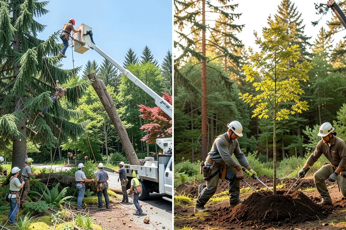 Reforestation planting in Fircrest, Pierce County, WA - Assess site conditions and select suitable species
