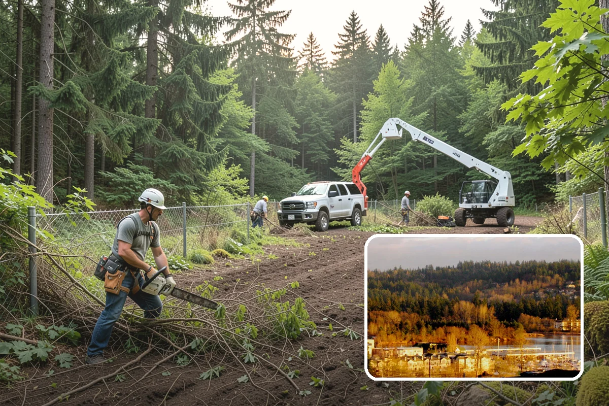 Reforestation planting in Kenmore, King County, WA - Restores and expands tree cover
