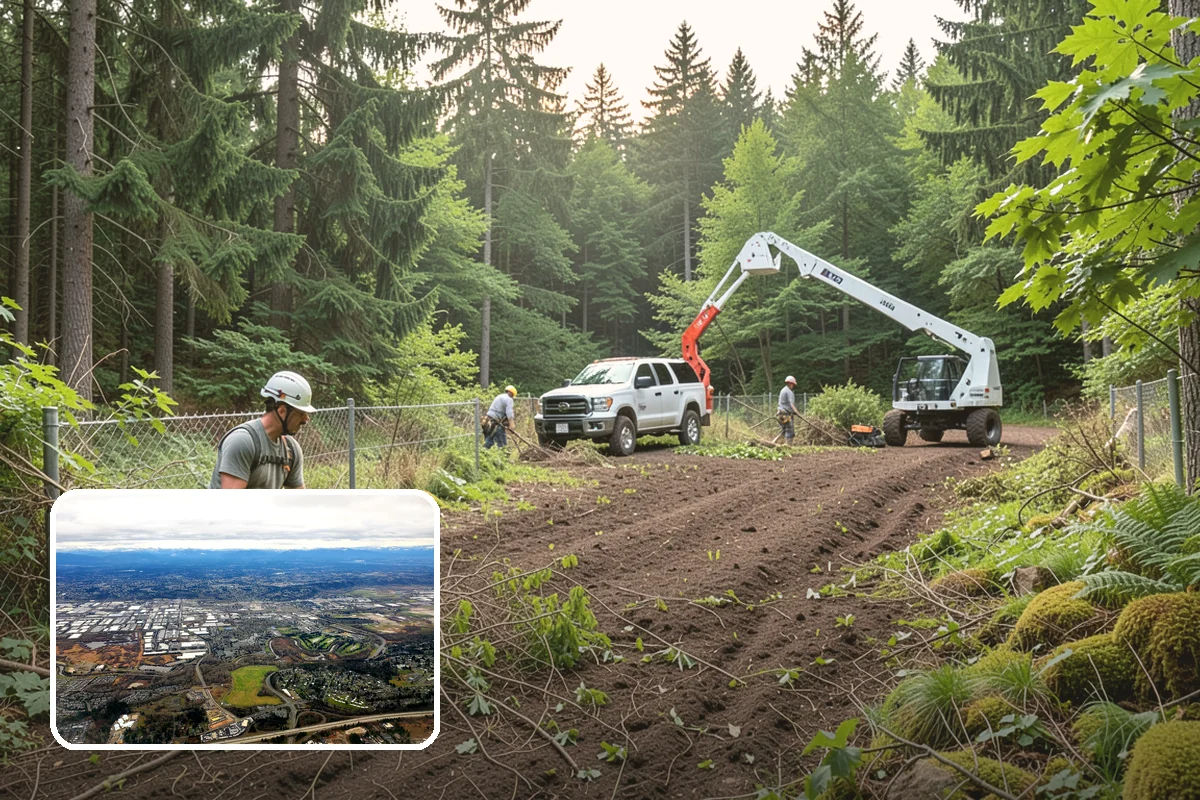 Reforestation planting in Kent, King County, WA - Restores and expands tree cover