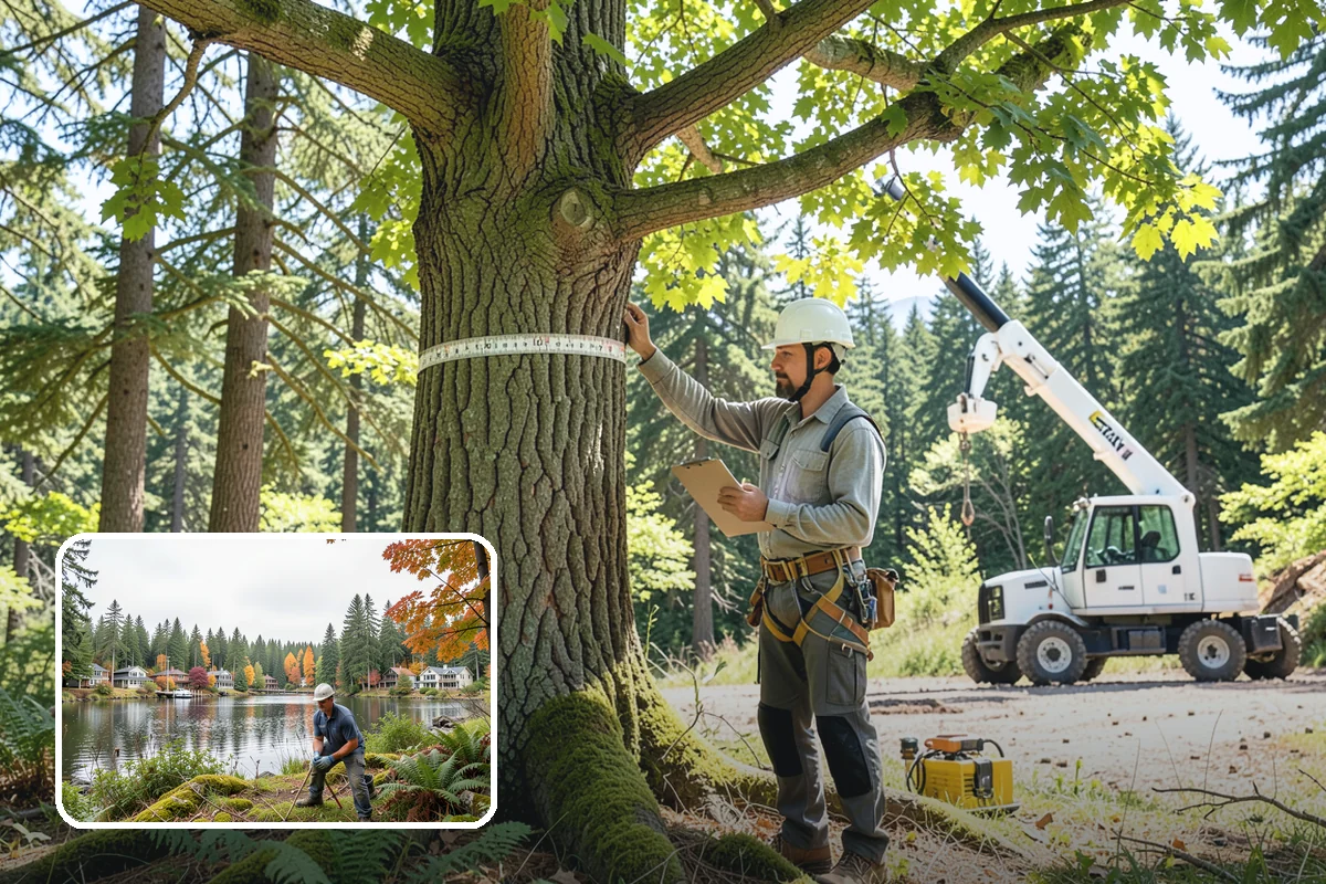 Reforestation planting in La Conner, Skagit County, WA - Restores and expands tree cover