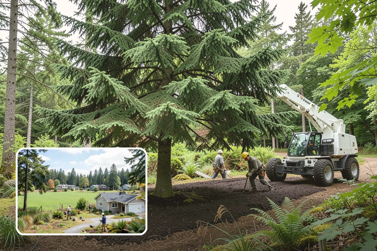 Reforestation planting in Lyman, Skagit County, WA - Restores and expands tree cover