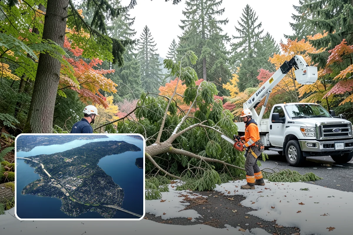 Reforestation planting in Mercer Island, King County, WA - Restores and expands tree cover