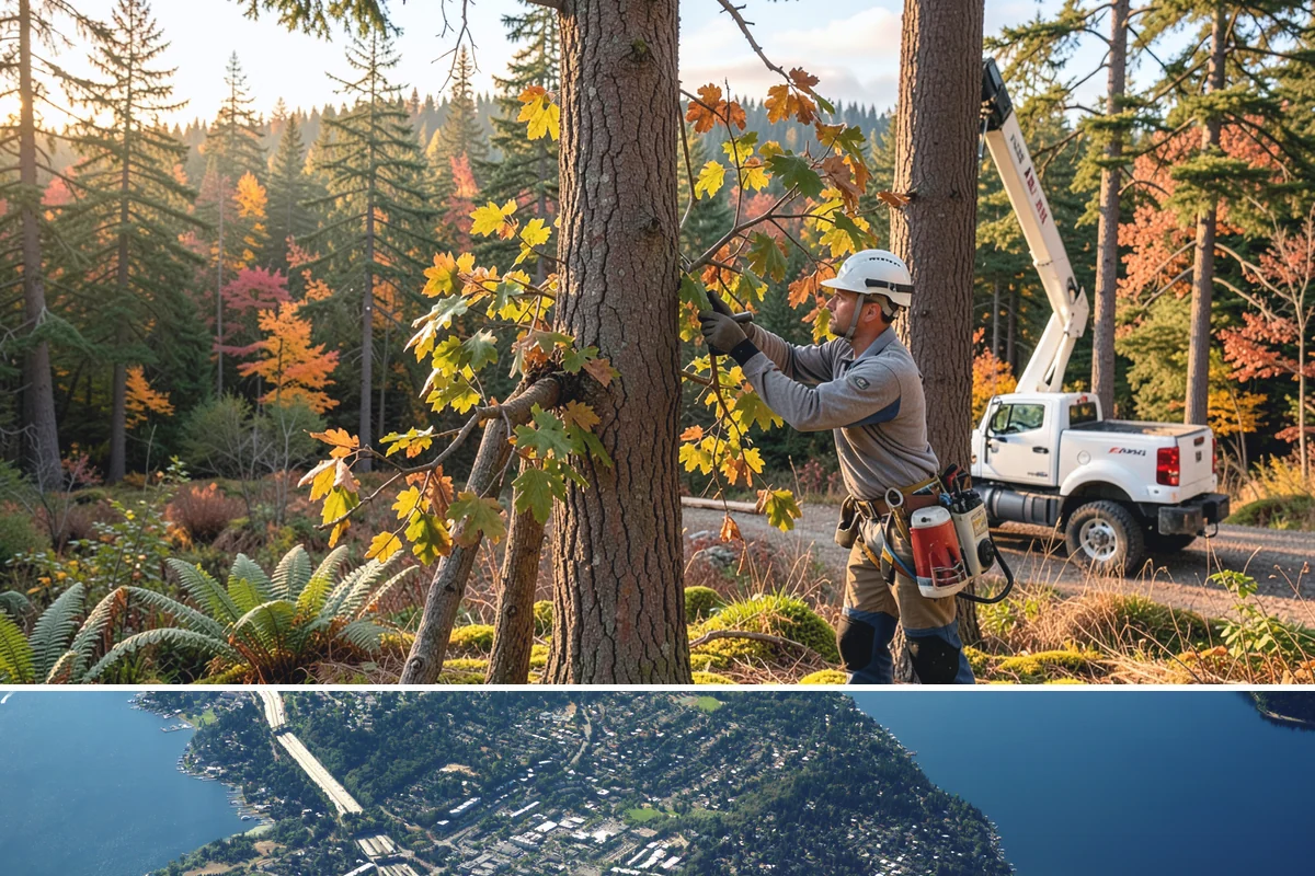 Reforestation planting in Mercer Island, King County, WA - Planting is best performed during dormant seasons to minimize stress on trees in the Puget Sound climate, though specific timing...
