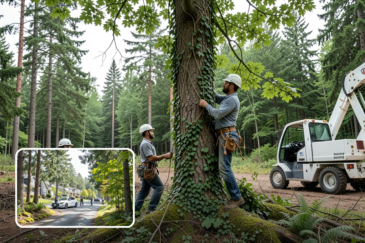 Reforestation planting in Normandy Park, King County, WA - Restores and expands tree cover