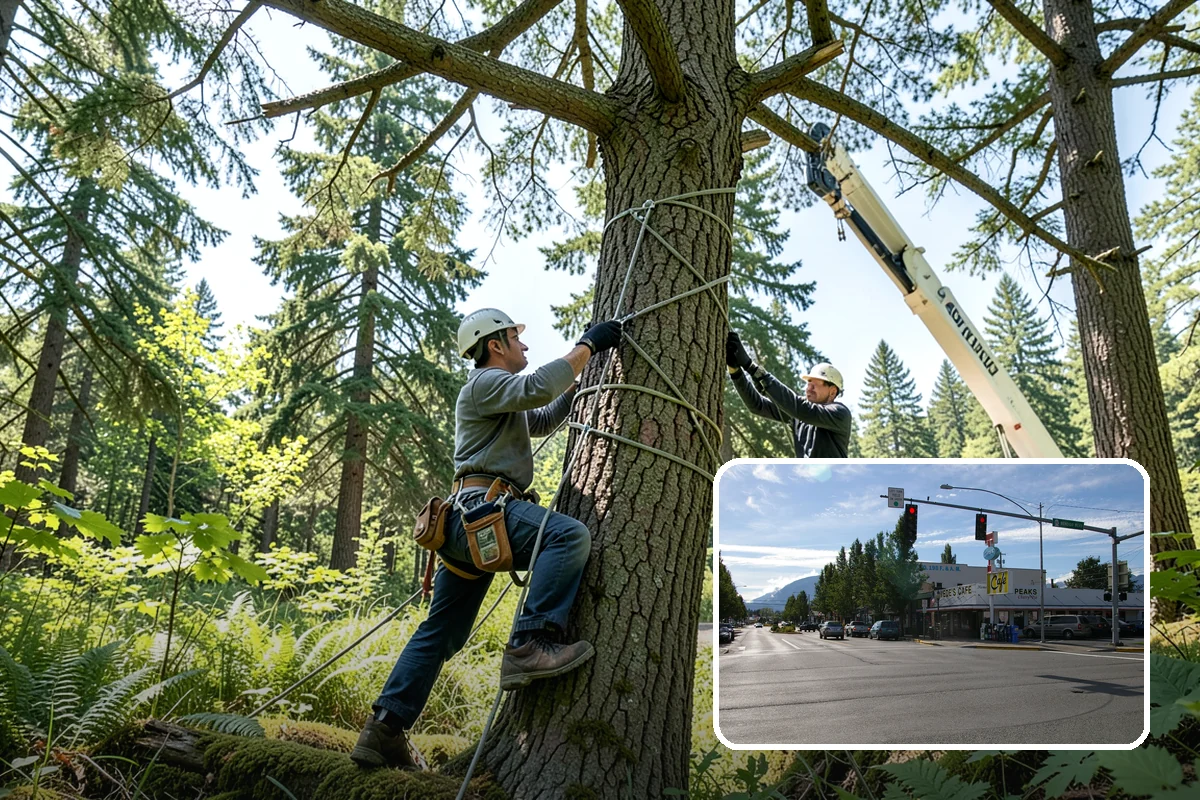 Reforestation planting in North Bend, King County, WA - Restores and expands tree cover