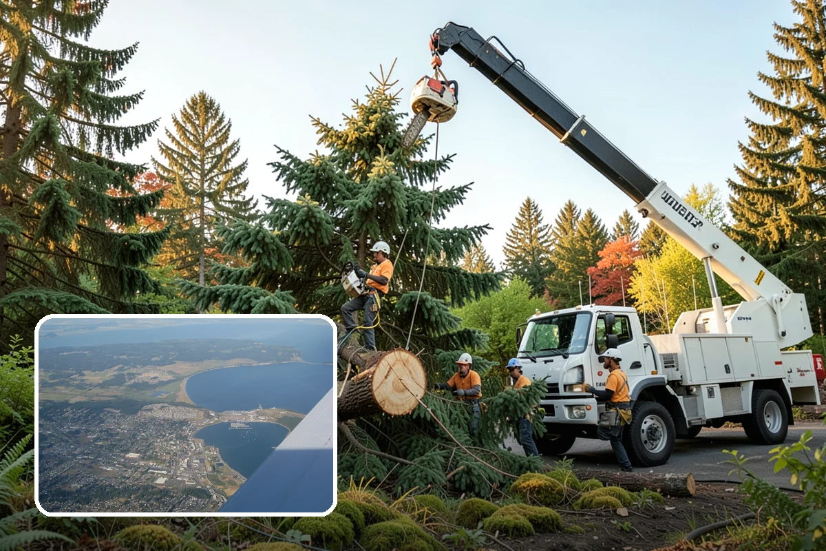 Reforestation planting in Oak Harbor, Island County, WA - Restores and expands tree cover