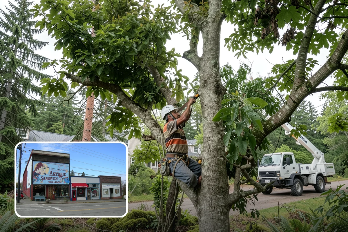 Reforestation planting in Ruston, Pierce County, WA - Restores and expands tree cover