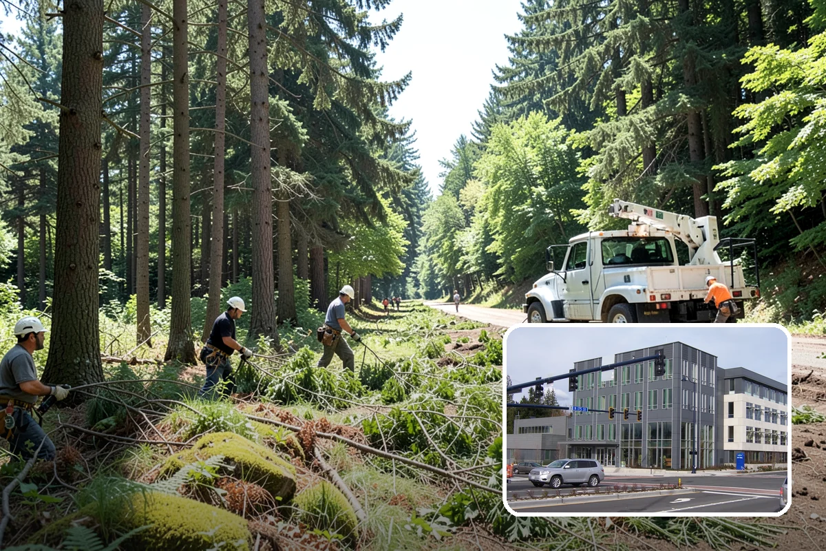 Reforestation planting in Shoreline, King County, WA - Restores and expands tree cover